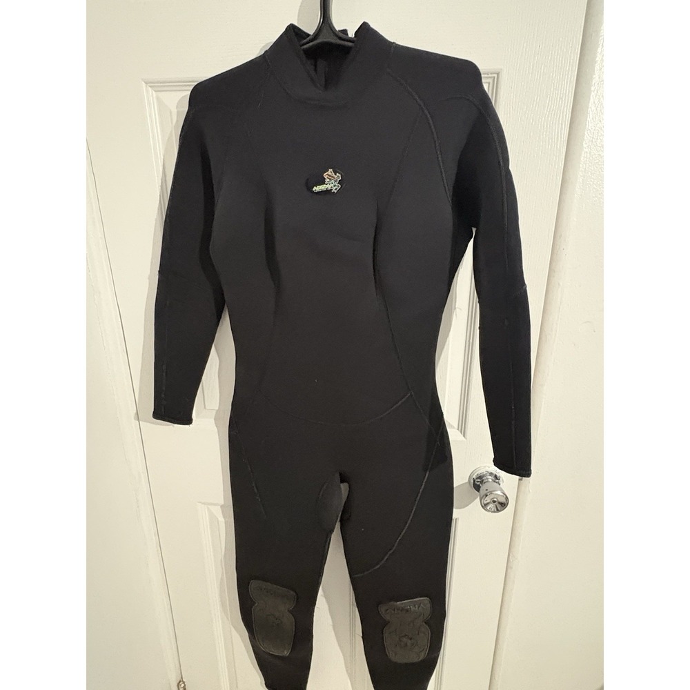 Akona 3mm Scuba Diving Full Wetsuit Women's Size 11/12 Black Back Zip